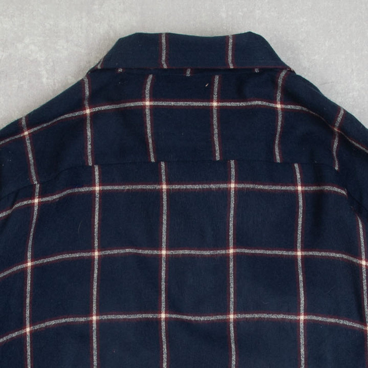 MEN'S VINTAGE 1990S WOOL STYLE CHECKED FLANNEL SHIRT - X-SMALL