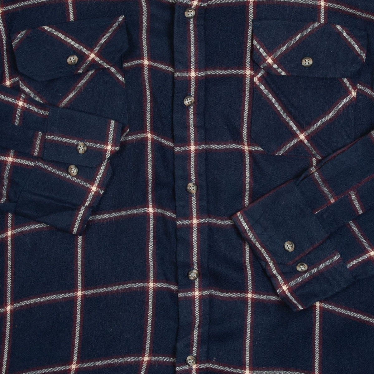 MEN'S VINTAGE 1990S WOOL STYLE CHECKED FLANNEL SHIRT - X-SMALL