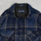 MEN'S VINTAGE 1990S WOOL STYLE CHECKED FLANNEL SHIRT - XX-LARGE