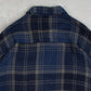 MEN'S VINTAGE 1990S WOOL STYLE CHECKED FLANNEL SHIRT - XX-LARGE