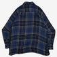 MEN'S VINTAGE 1990S WOOL STYLE CHECKED FLANNEL SHIRT - XX-LARGE