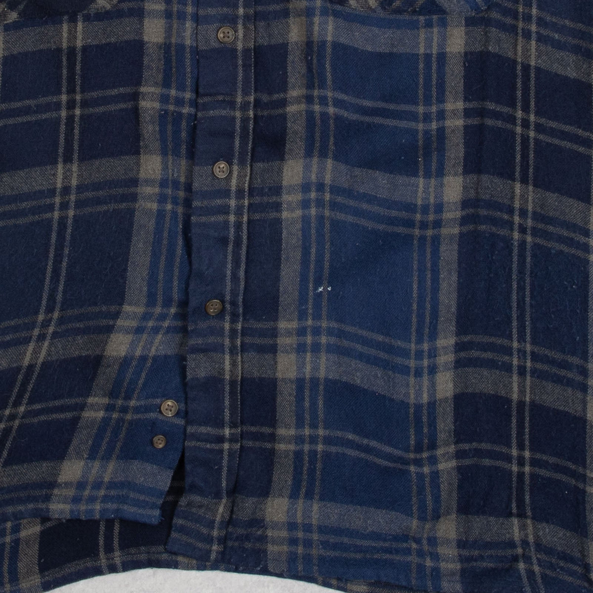 MEN'S VINTAGE 1990S WOOL STYLE CHECKED FLANNEL SHIRT - XX-LARGE