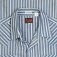 MEN'S VINTAGE 1990S STRIPED WESTERN SHORT SLEEVE SHIRT - XXX-LARGE