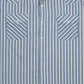 MEN'S VINTAGE 1990S STRIPED WESTERN SHORT SLEEVE SHIRT - XXX-LARGE