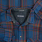 MEN'S VINTAGE 1990S CHECKED WOOL STYLE FLANNEL SHIRT - X-LARGE