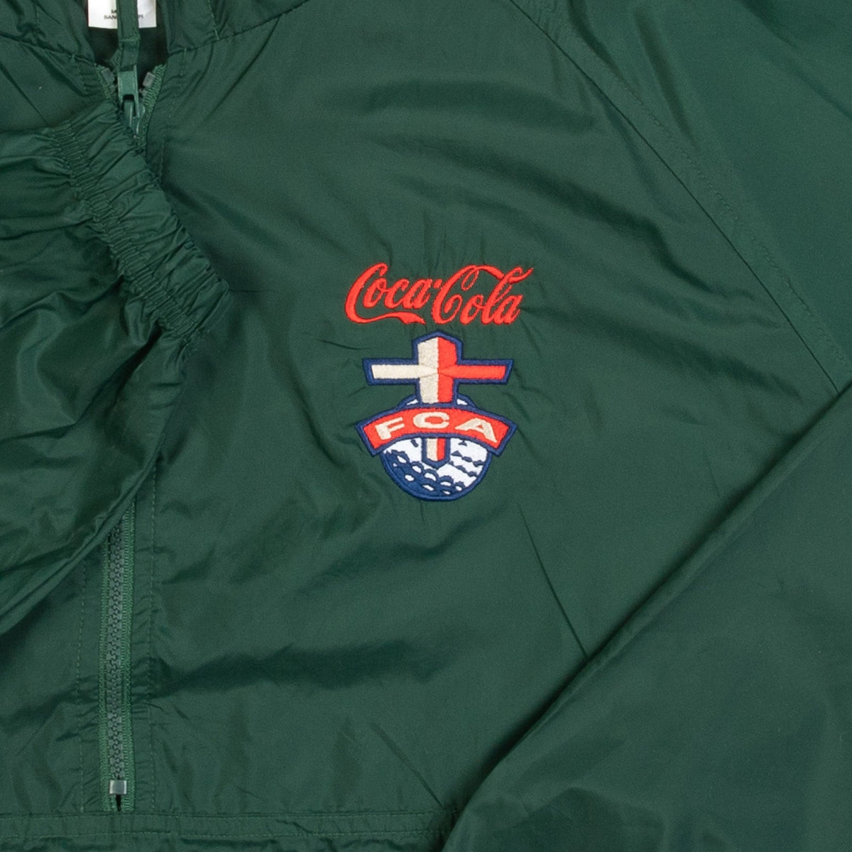 MEN'S VINTAGE 1990S COCA-COLA HOODED PULLOVER JACKET - MEDIUM
