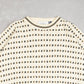 MEN'S VINTAGE 1990S STRUCTURED PATTERNED KNITTED JUMPER - X-LARGE