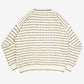 MEN'S VINTAGE 1990S STRUCTURED PATTERNED KNITTED JUMPER - X-LARGE