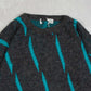 MEN'S VINTAGE 1980S PATTERNED KNITTED JUMPER - LARGE
