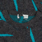 MEN'S VINTAGE 1980S PATTERNED KNITTED JUMPER - LARGE
