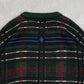 MEN'S VINTAGE 1990S CHECKED PATTERNED KNITTED JUMPER - X-LARGE