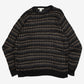 MEN'S VINTAGE 1990S PATTERNED KNITTED JUMPER - X-LARGE