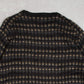 MEN'S VINTAGE 1990S PATTERNED KNITTED JUMPER - X-LARGE