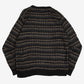 MEN'S VINTAGE 1990S PATTERNED KNITTED JUMPER - X-LARGE