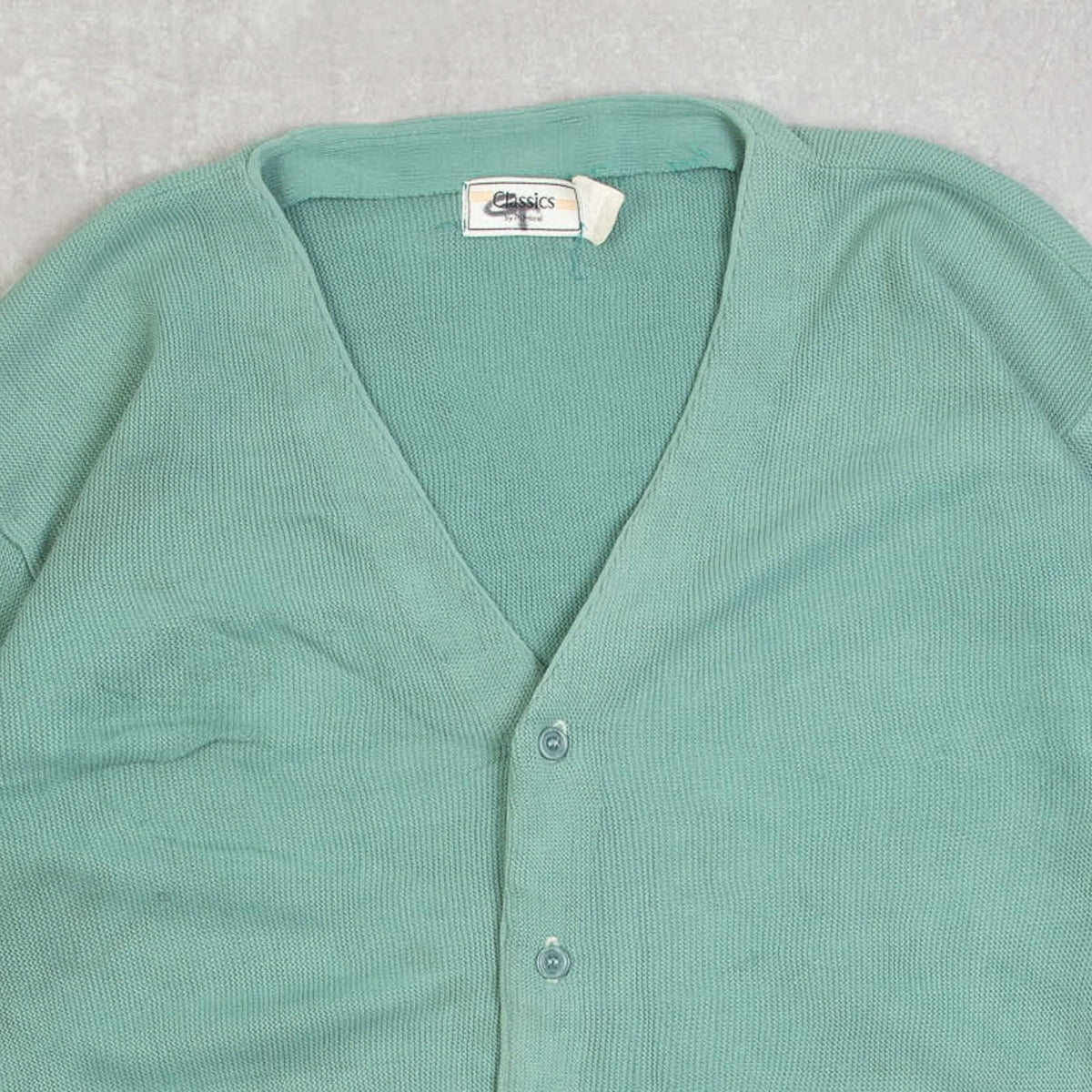 MEN'S VINTAGE 1980S KNITTED CARDIGAN - LARGE