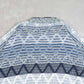 MEN'S VINTAGE 1980S STRUCTURED PATTERNED KNITTED CARDIGAN - XXX-LARGE