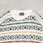 MEN'S VINTAGE 1990S STRUCTURED PATTERNED KNITTED JUMPER - LARGE