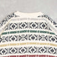 MEN'S VINTAGE 1990S STRUCTURED PATTERNED KNITTED JUMPER - LARGE