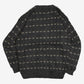 MEN'S VINTAGE 1990S STRUCTURED PATTERNED KNITTED JUMPER - MEDIUM