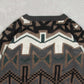 MEN'S VINTAGE 1990S PATTERNED KNITTED JUMPER - LARGE
