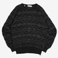 MEN'S VINTAGE 1980S PATTERNED KNITTED JUMPER - MEDIUM