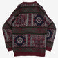 MEN'S VINTAGE 1990S STRUCTURED PATTERNED KNITTED JUMPER - MEDIUM