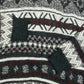 MEN'S VINTAGE 1990S PATTERNED KNITTED JUMPER - X-LARGE