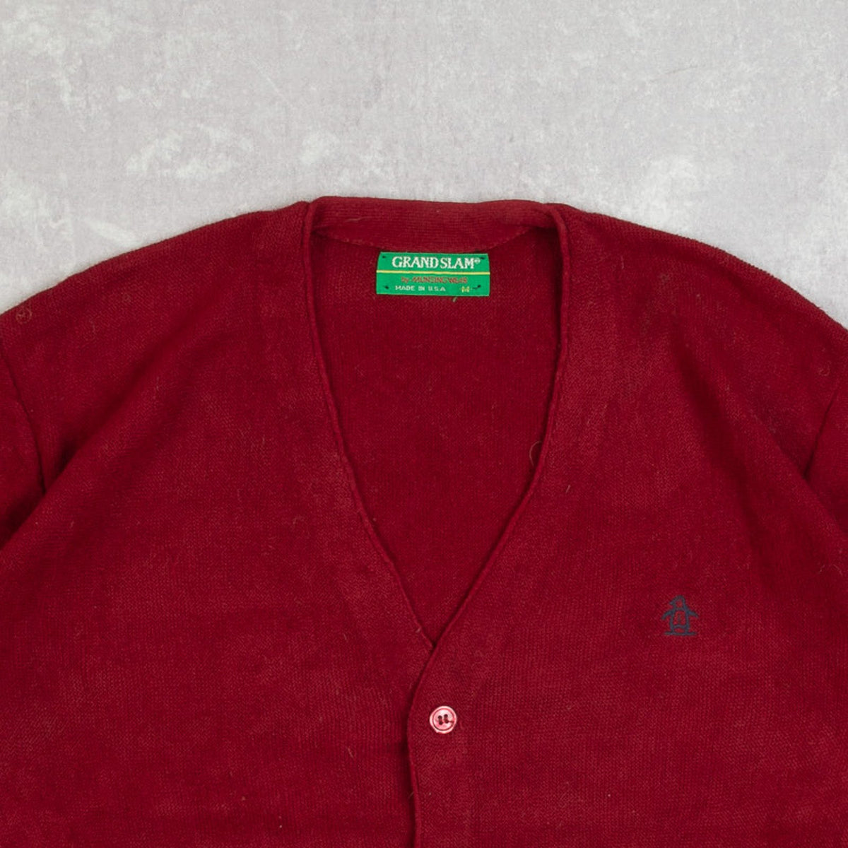 MEN'S VINTAGE 1990S BOXY KNITTED CARDIGAN - MEDIUM