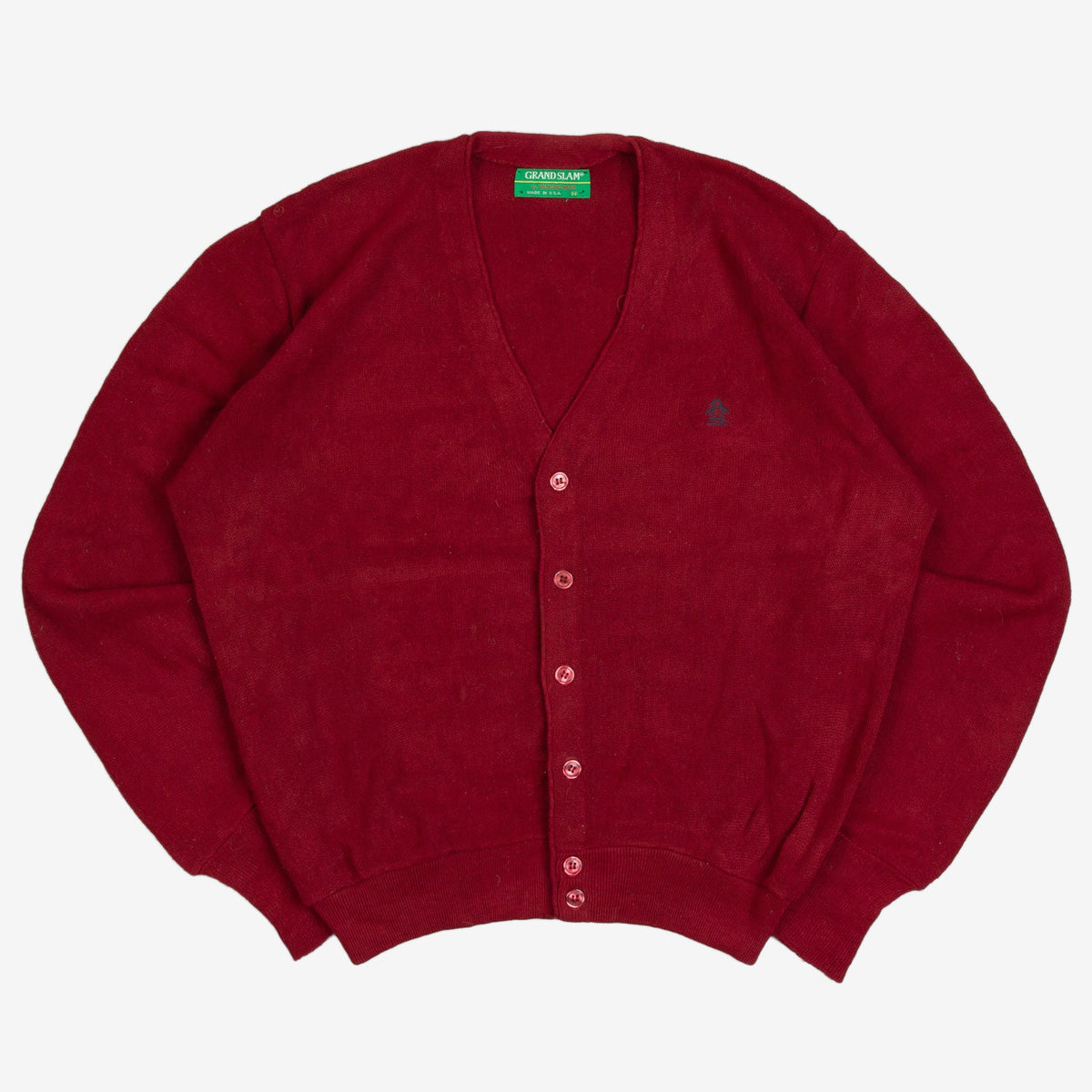 MEN'S VINTAGE 1990S BOXY KNITTED CARDIGAN - MEDIUM