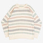 MEN'S VINTAGE 1990S STRUCTURED PATTERNED KNITTED JUMPER - X-LARGE