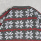 MEN'S VINTAGE 1990S PATTERNED KNITTED JUMPER - MEDIUM