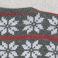 MEN'S VINTAGE 1990S PATTERNED KNITTED JUMPER - MEDIUM