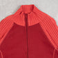 WOMEN'S VINTAGE 1990S COLUMBIA FULL ZIP MOCK NECK KNITTED CARDIGAN - LARGE