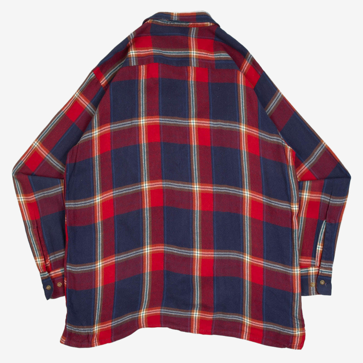 MEN'S VINTAGE 1990S WOOL STYLE CHECKED SHIRT - XX-LARGE