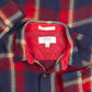 MEN'S VINTAGE 1990S WOOL STYLE CHECKED SHIRT - XX-LARGE