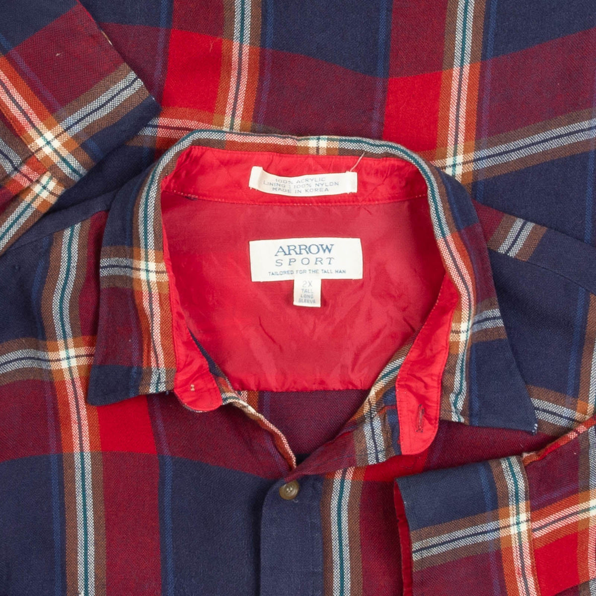 MEN'S VINTAGE 1990S WOOL STYLE CHECKED SHIRT - XX-LARGE