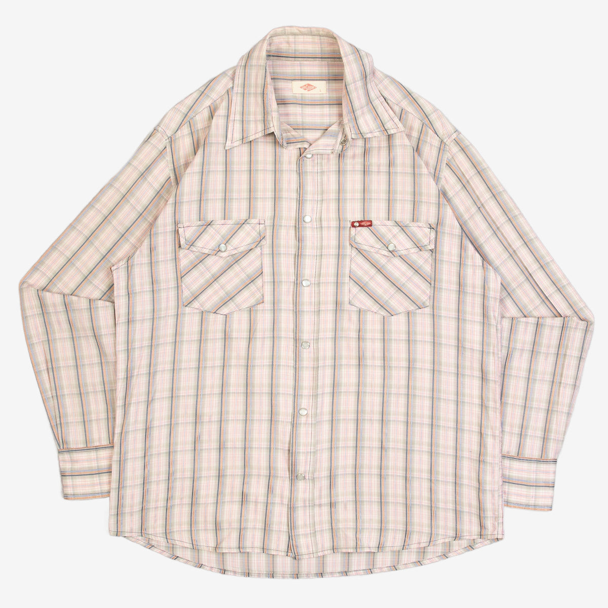 MEN'S VINTAGE 1990S CHECKED SHIRT - LARGE