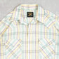 MEN'S VINTAGE 1990S CHECKED WESTERN SHIRT - LARGE