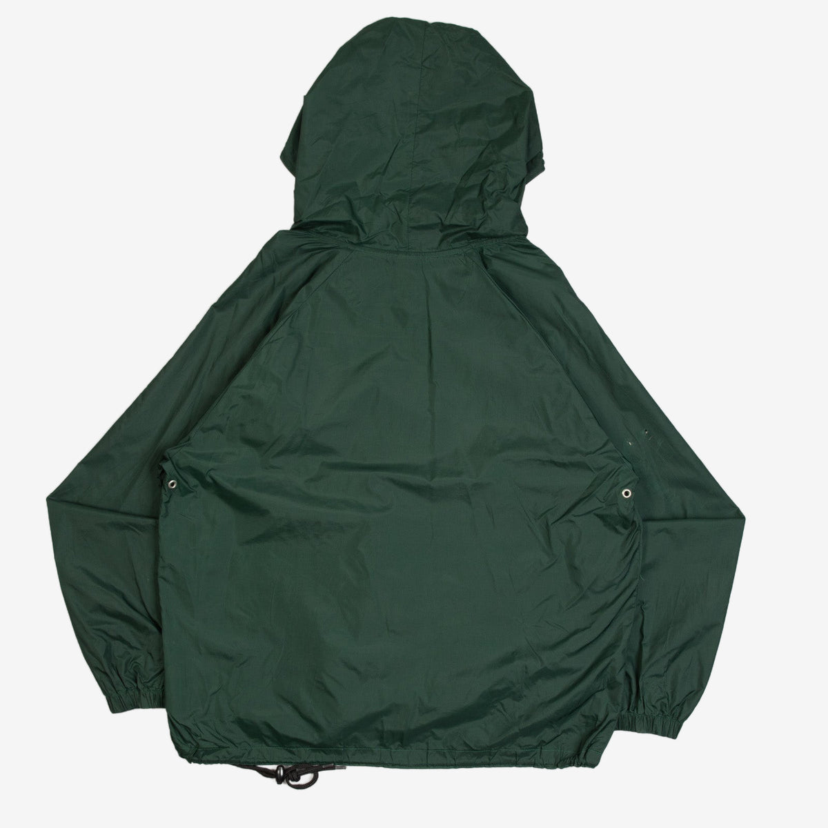 MEN'S VINTAGE 1990S GAP HOODED HALF ZIP WINDBREAKER JACKET - SMALL