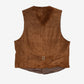 MEN'S VINTAGE 1990S SUEDE LEATHER VEST JACKET - MEDIUM