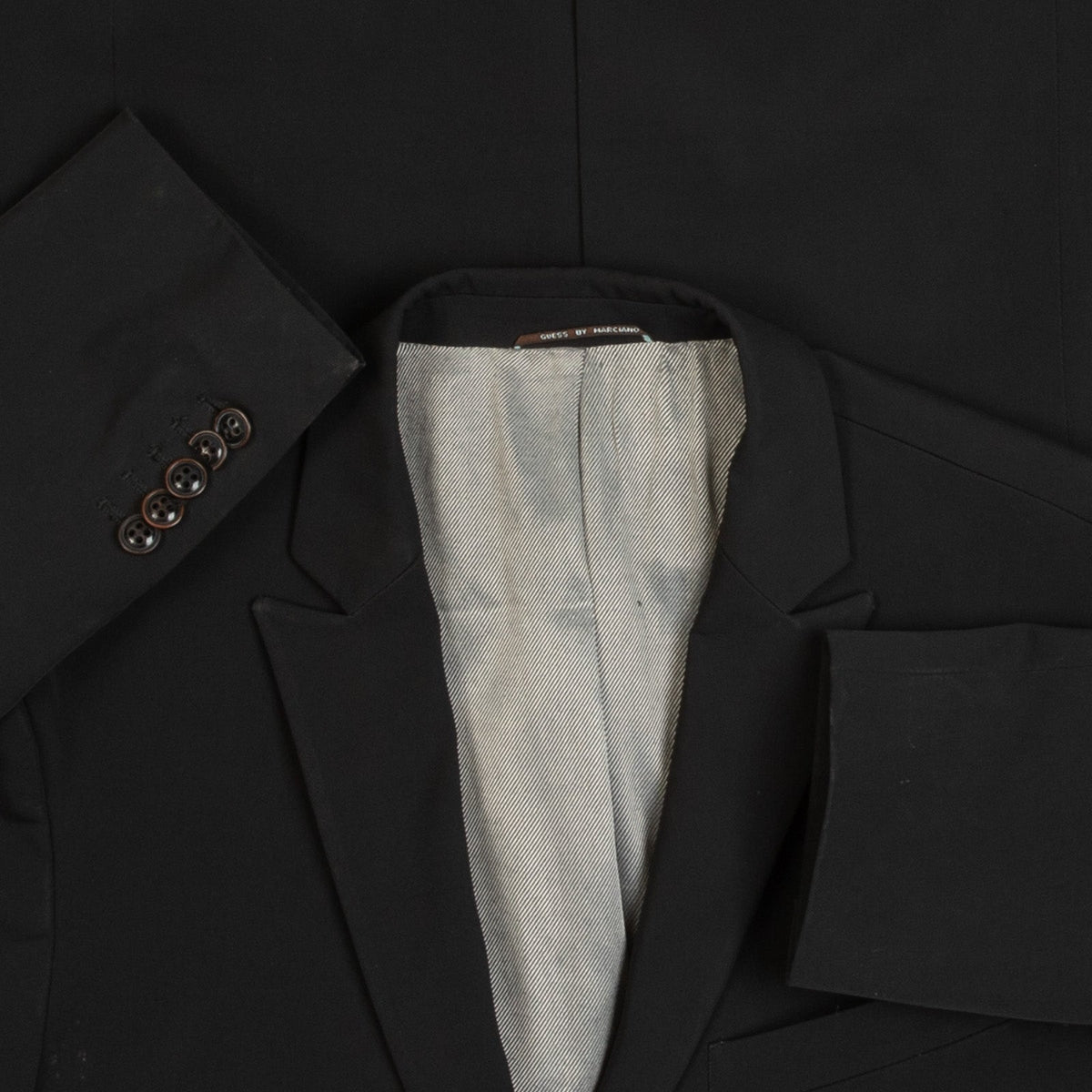 MEN'S VINTAGE 1990S GUESS BLAZER SUIT JACKET - SMALL