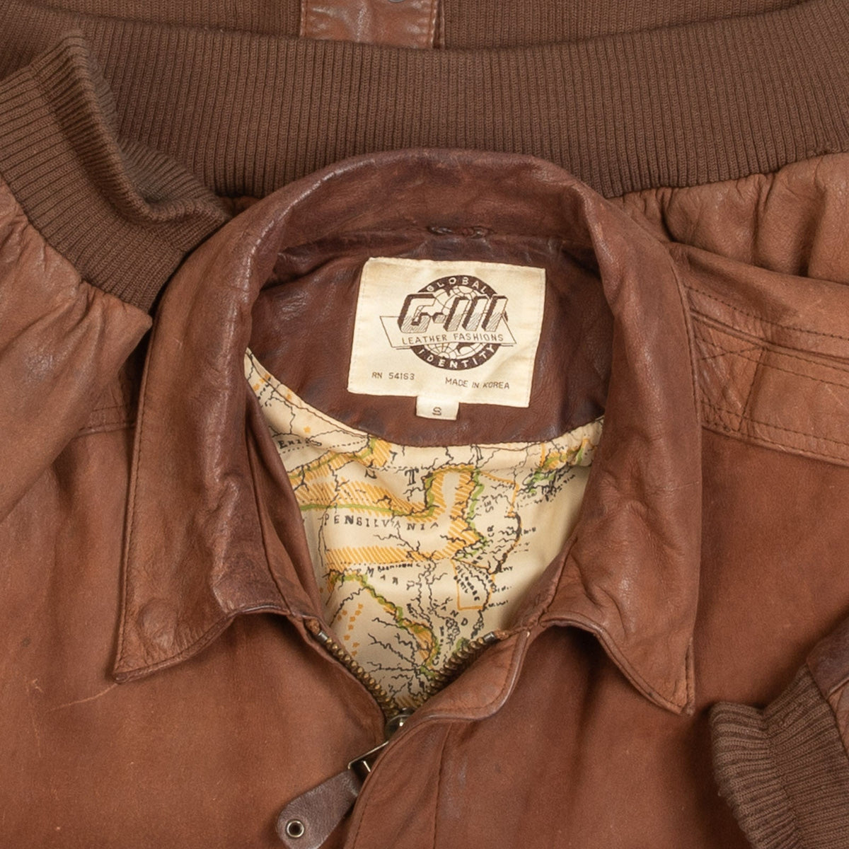 MEN'S VINTAGE 1990S G-3 LEATHER FLIGHT JACKET - SMALL