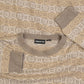 MEN'S VINTAGE 1990S PATTERNED KNITTED JUMPER - LARGE