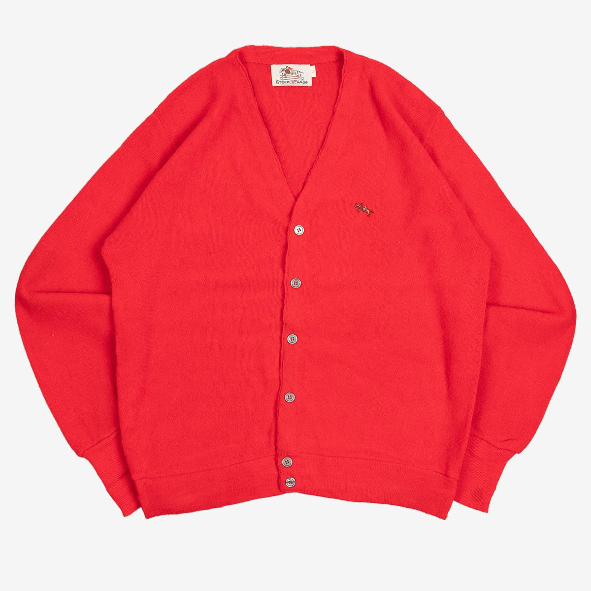 MEN'S VINTAGE 1990S KNITTED CARDIGAN - LARGE