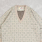 WOMEN'S VINTAGE 1990S DIAMOND PATTERNED KNITTED JUMPER - MEDIUM