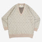 WOMEN'S VINTAGE 1990S DIAMOND PATTERNED KNITTED JUMPER - MEDIUM