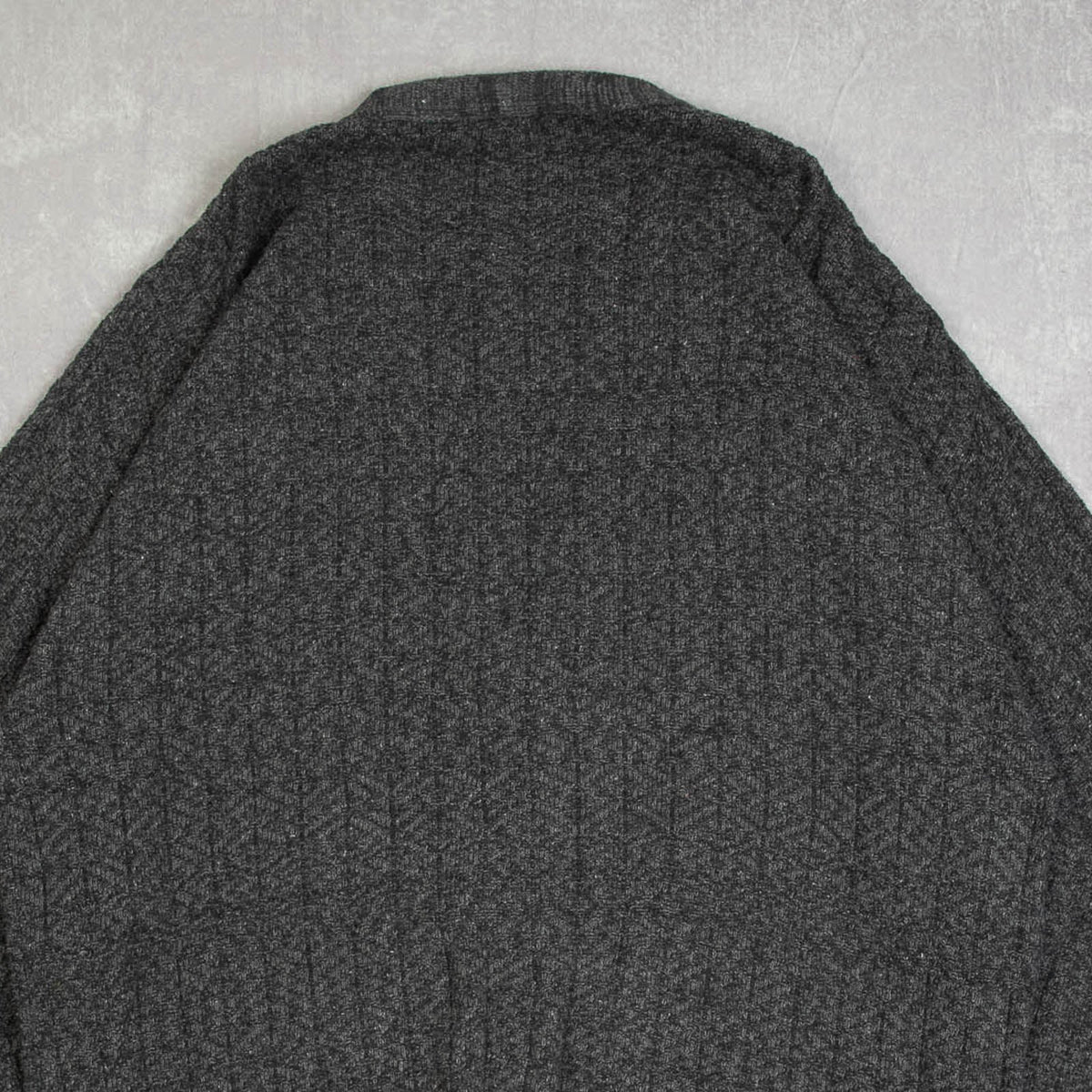MEN'S VINTAGE 1990S STRUCTURED KNITTED CARDIGAN - X-LARGE