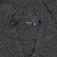MEN'S VINTAGE 1990S STRUCTURED KNITTED CARDIGAN - X-LARGE