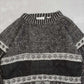 MEN'S VINTAGE 1980S PATTERNED KNITTED JUMPER - LARGE