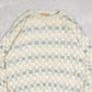 MEN'S VINTAGE 1990S STRUCTURED PATTERNED KNITTED JUMPER - SMALL